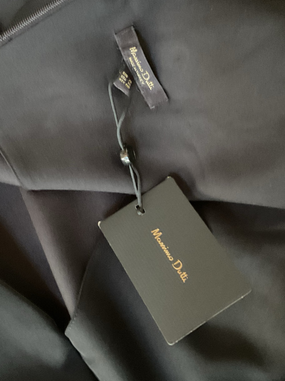 Massimo Dutti Casual Style Black V-Neck Midi Dress with Strap. Size XL - Picture 11 of 13